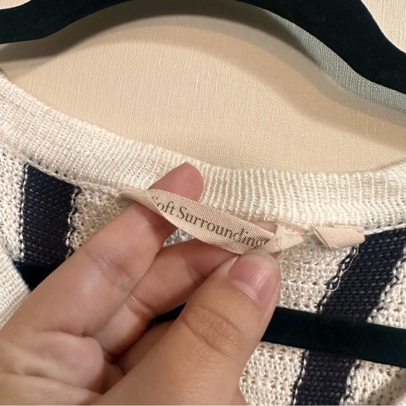 Soft Surroundings Striped Knit Women's Top Size XS - Picture 5 of 8